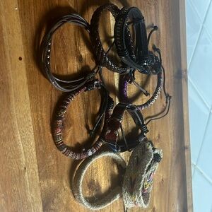 Lots of boho bracelets
